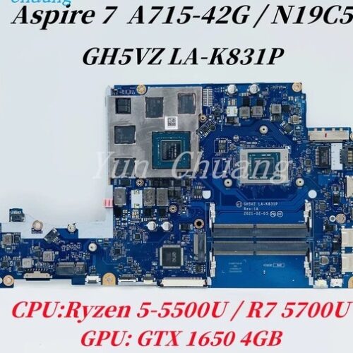 Placa de baza noua pentru Acer Aspire 7  A715-42G cod NB.QAY11.004 Procesor R75700U Cip grafic N18PG61-A cu 4GB memorie